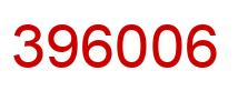 Number 396006 red image