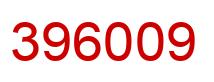 Number 396009 red image