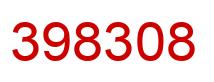 Number 398308 red image