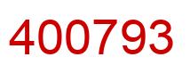 Número 400793 imagen rojo