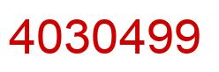 Number 4030499 red image