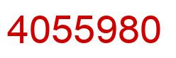 Número 4055980 imagen rojo