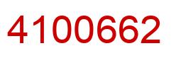 Number 4100662 red image