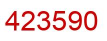 Número 423590 imagen rojo