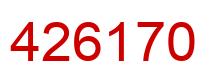 Número 426170 imagen rojo