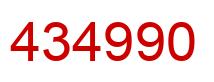 Número 434990 imagen rojo