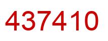 Number 437410 red image