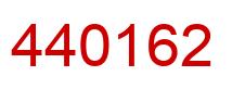 Number 440162 red image