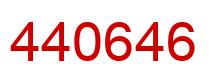 Number 440646 red image