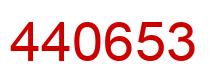 Number 440653 red image