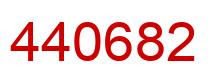 Number 440682 red image