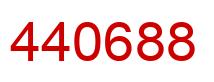 Número 440688 imagen rojo