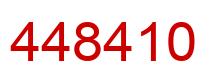 Número 448410 imagen rojo