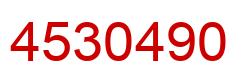 Number 4530490 red image