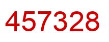 Number 457328 red image