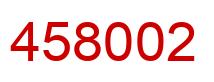 Number 458002 red image