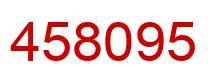 Number 458095 red image