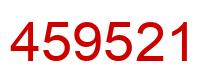Number 459521 red image