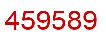 Number 459589 red image