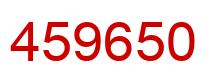 Número 459650 imagen rojo