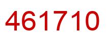 Number 461710 red image