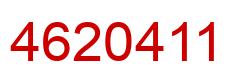 Number 4620411 red image
