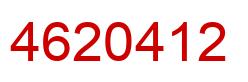 Number 4620412 red image