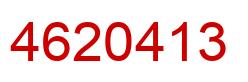 Number 4620413 red image