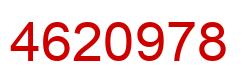 Number 4620978 red image