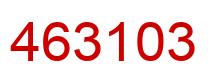 Número 463103 imagen rojo