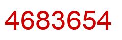 Número 4683654 imagen rojo