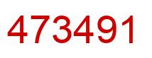Number 473491 red image