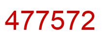 Number 477572 red image