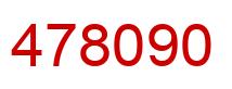 Number 478090 red image