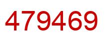 Number 479469 red image