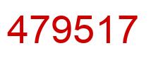 Number 479517 red image