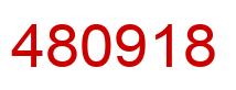 Number 480918 red image
