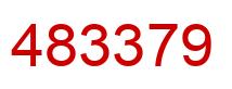 Number 483379 red image