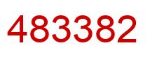 Number 483382 red image