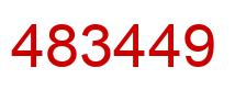 Number 483449 red image