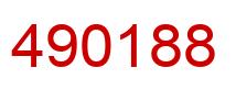 Number 490188 red image
