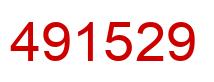 Number 491529 red image