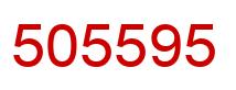 Número 505595 imagen rojo