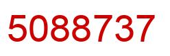 Number 5088737 red image