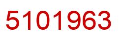 Number 5101963 red image