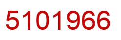 Number 5101966 red image
