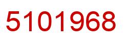Number 5101968 red image