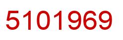 Number 5101969 red image