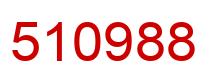 Number 510988 red image