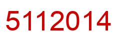 Número 5112014 imagen rojo